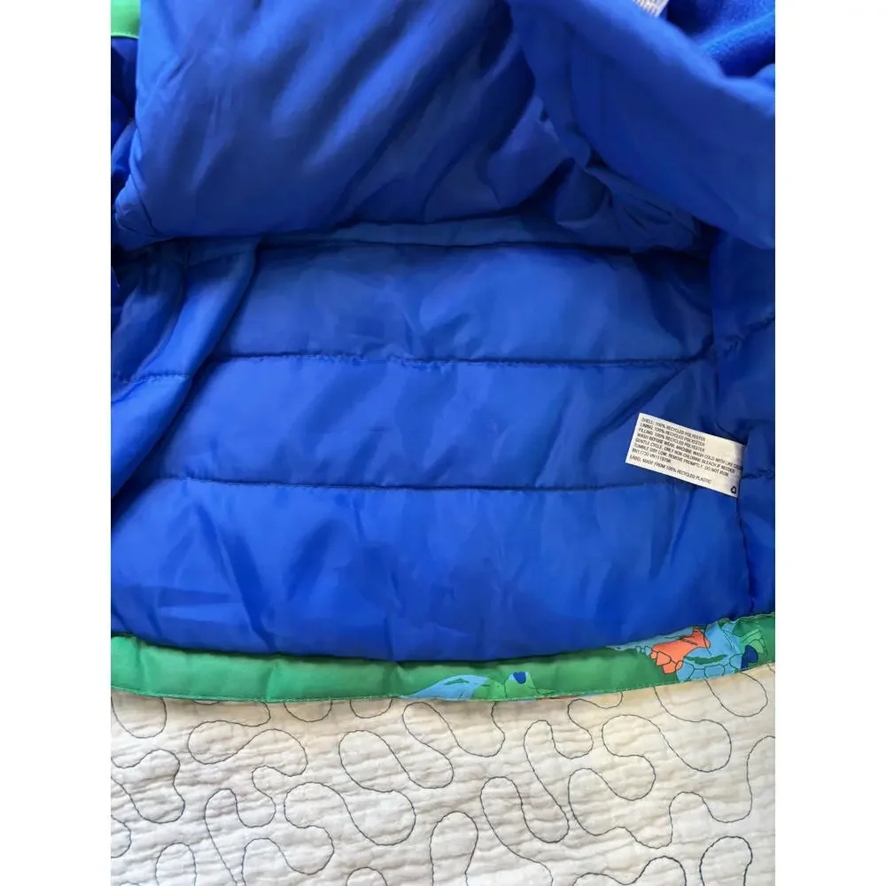 Cat & Jack Kids' Green Dinosaur‎ Print Hooded Jacket size 12 months [COPY]
